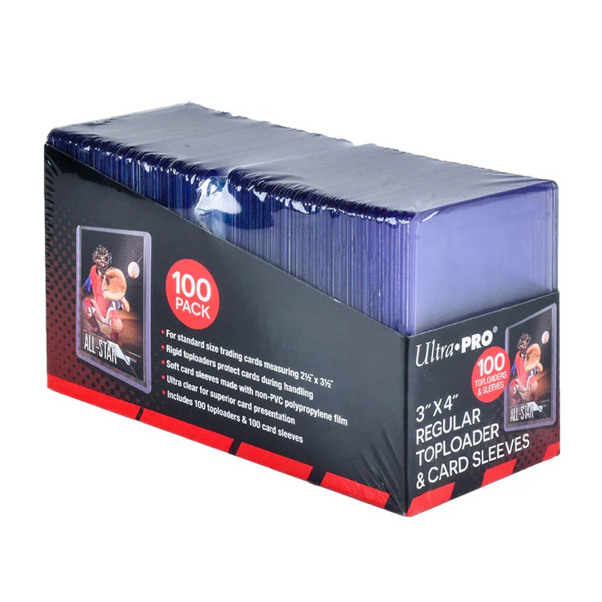 Ultra Pro 3x4 Regular Toploaders & Card Sleeves 100ct Retail Pack